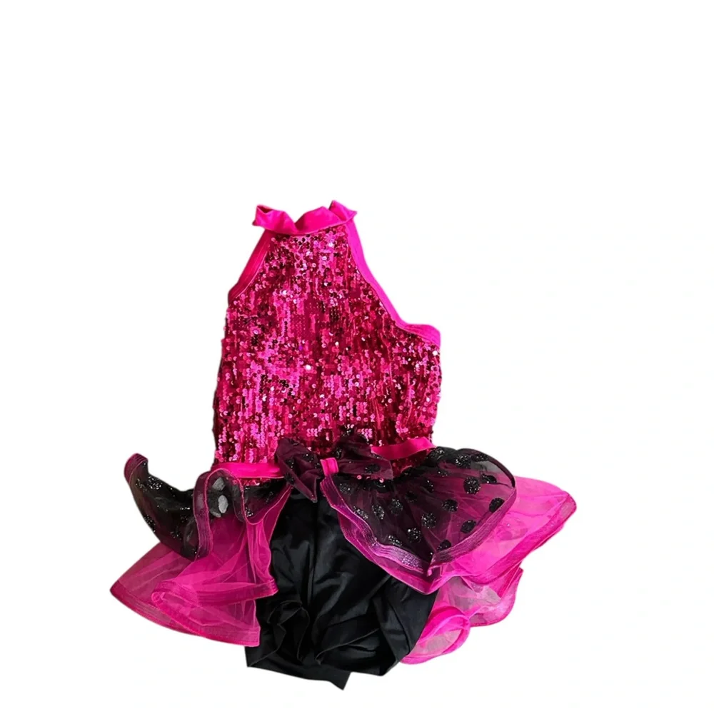 Weissman Fuchsia and Beige Dance Costume